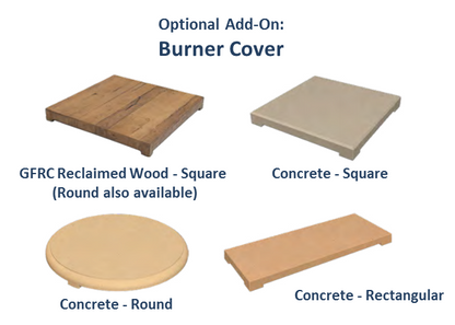 American Fyre Designs Reclaimed Wood Cosmopolitan Square Firetable + Free Cover