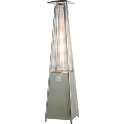 89" Tower Flame Propane Patio Heater - Stainless Steel