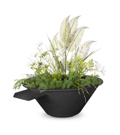 The Outdoor Plus Cazo Powdercoated Steel Planter & Water Bowl