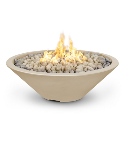 The Outdoor Plus Cazo Concrete Fire Pit - Narrow Ledge - Free Cover