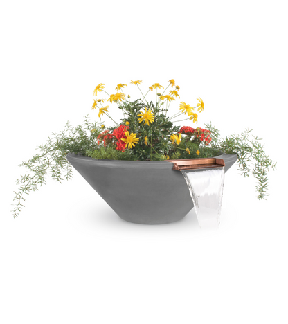 The Outdoor Plus Cazo Concrete Planter Bowl with Water