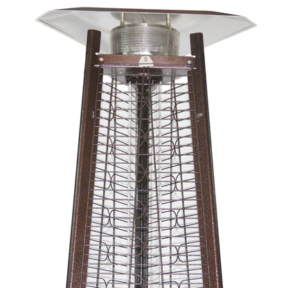 93" Pyramid Flame Propane Patio Heater - Antique Bronze Finish