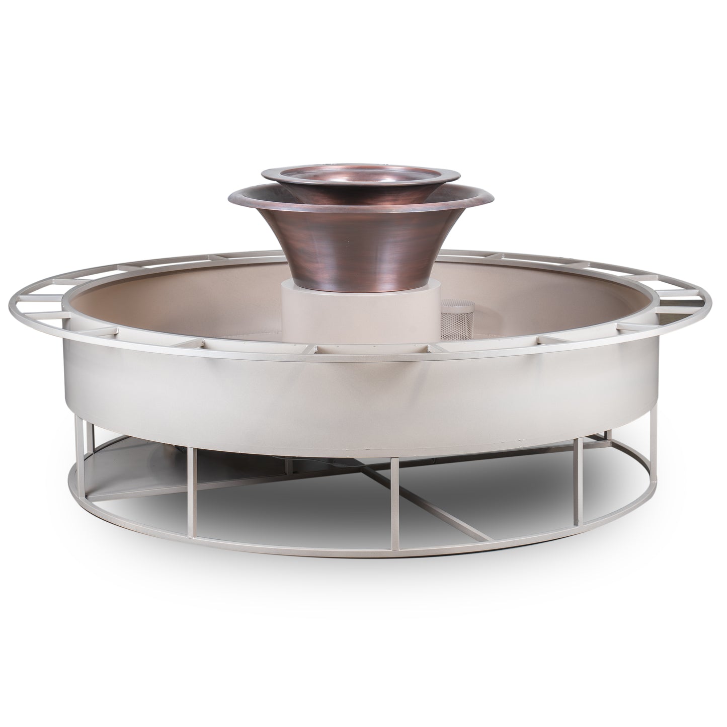 Olympian Round 360° Copper Fire & Water Bowl by The Outdoor Plus - Free Cover Included