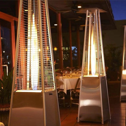 89" Tower Flame Propane Patio Heater - Stainless Steel