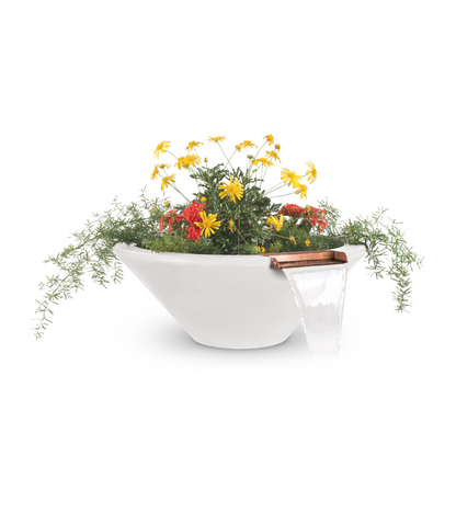 The Outdoor Plus Cazo Concrete Planter Bowl with Water