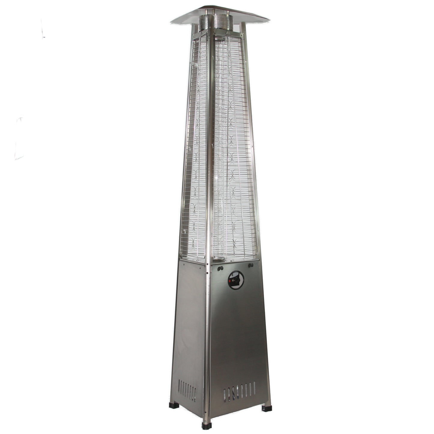 93" Pyramid Flame Propane Patio Heater - Stainless Steel Finish