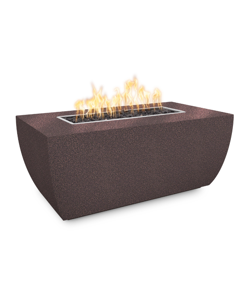 The Outdoor Plus Avalon Linear Metal Fire Pit - 24" Tall + Free Cover