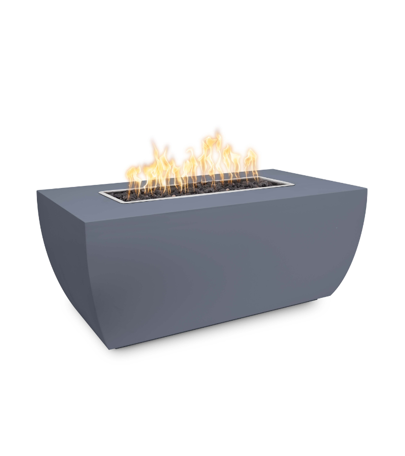The Outdoor Plus Avalon Linear Metal Fire Pit - 24" Tall + Free Cover