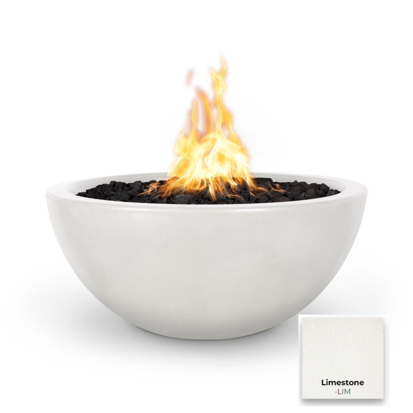 Luna Concrete Fire Pit by The Outdoor Plus - Free Cover Included