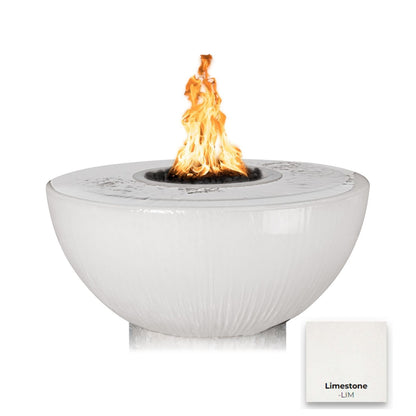 38" Sedona 360° Spill Concrete Fire & Water Bowl by The Outdoor Plus - Free Cover Included