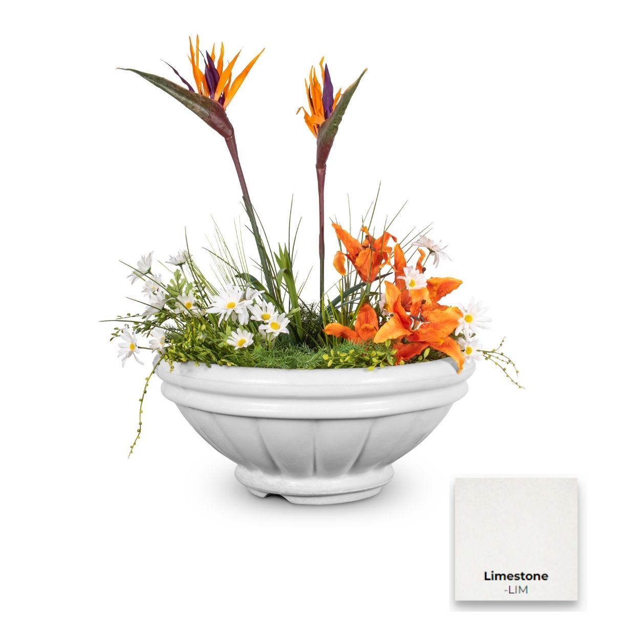 Roma Concrete Planter Bowl by The Outdoor Plus