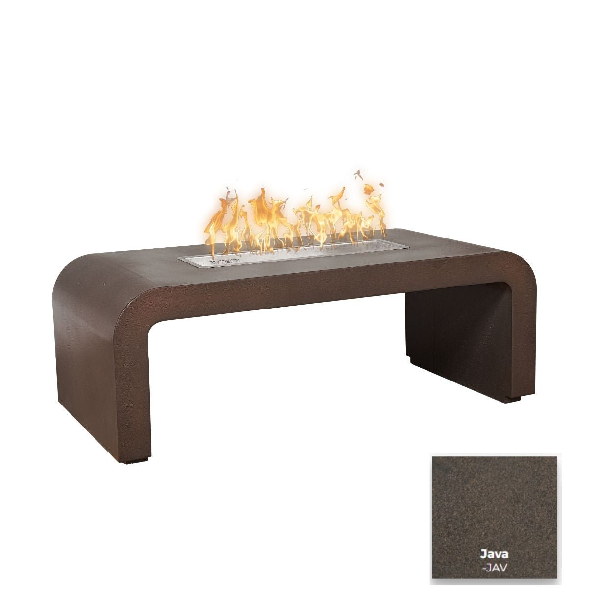 Calabasas Metal Fire Table by The Outdoor Plus - Free Cover Included