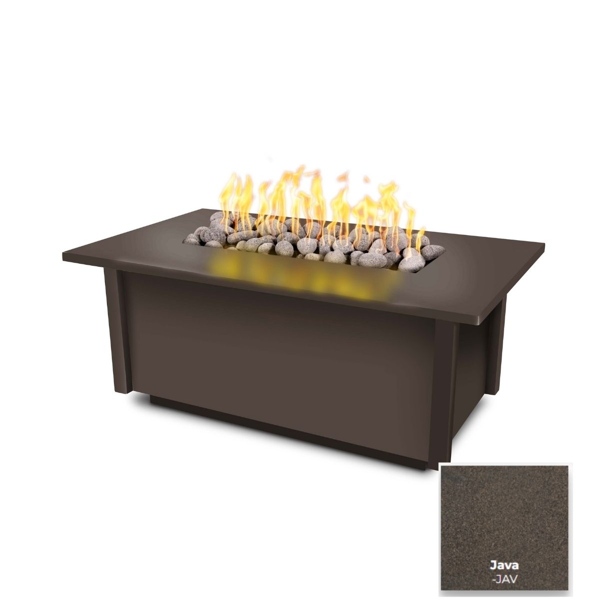 Salinas Metal Fire Table by The Outdoor Plus - Free Cover Included