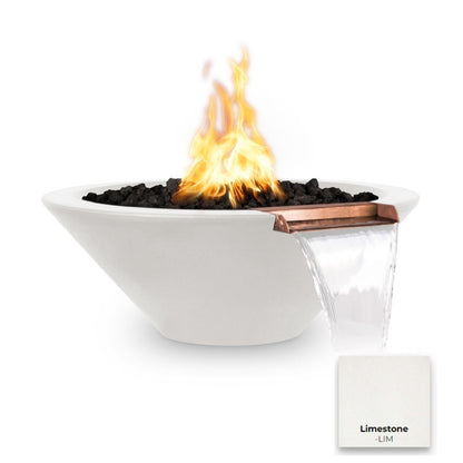 Cazo Concrete Fire & Water Bowl by The Outdoor Plus - Free Cover Included