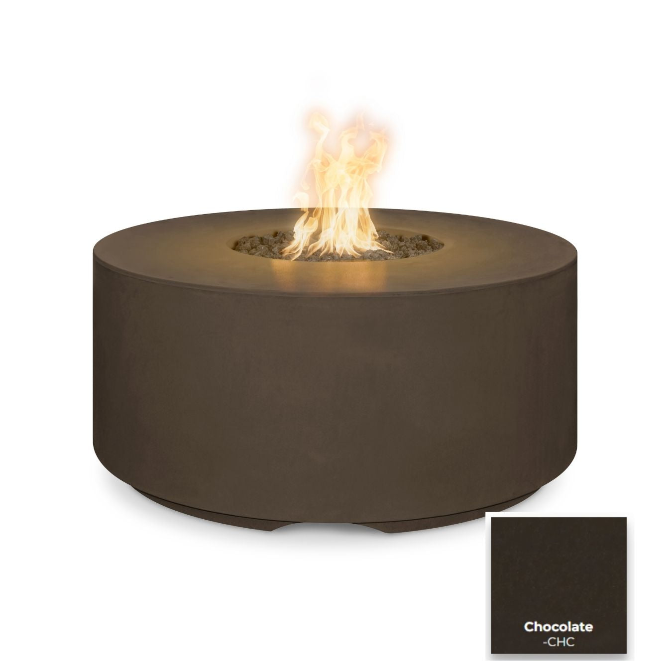 Florence Concrete Fire Pit 46" - 20" Tall by The Outdoor Plus - Free Cover Included