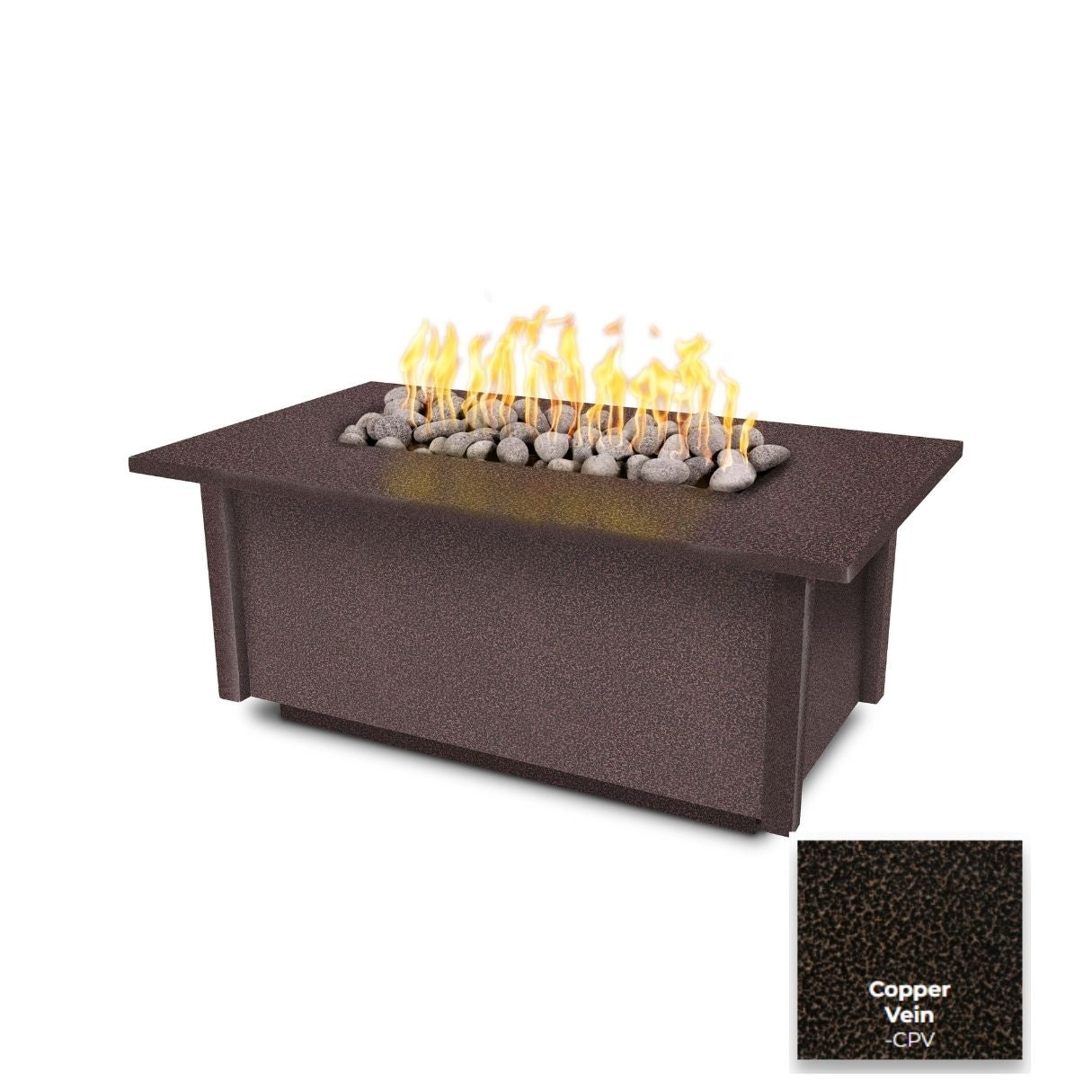 Salinas Metal Fire Table by The Outdoor Plus - Free Cover Included