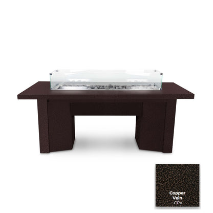 Alameda Powder Coat Steel Fire Table by The Outdoor Plus - Free Cover Included