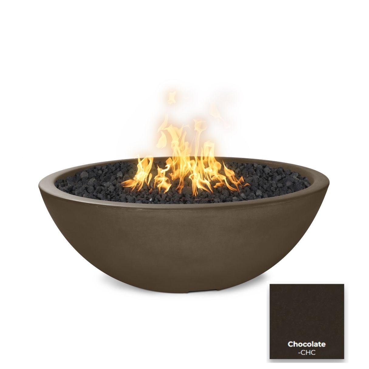 Sedona Concrete Fire Pit - Narrow Ledge by The Outdoor Plus - Free Cover Included