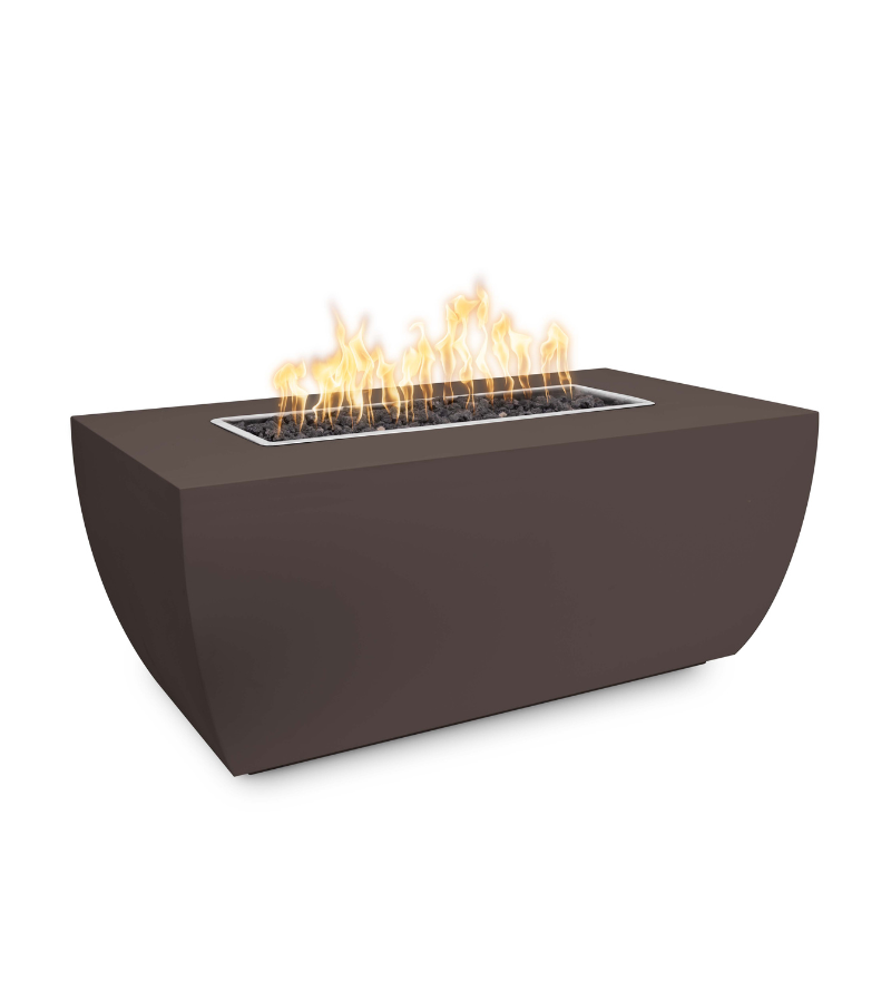 The Outdoor Plus Avalon Linear Metal Fire Pit - 24" Tall + Free Cover