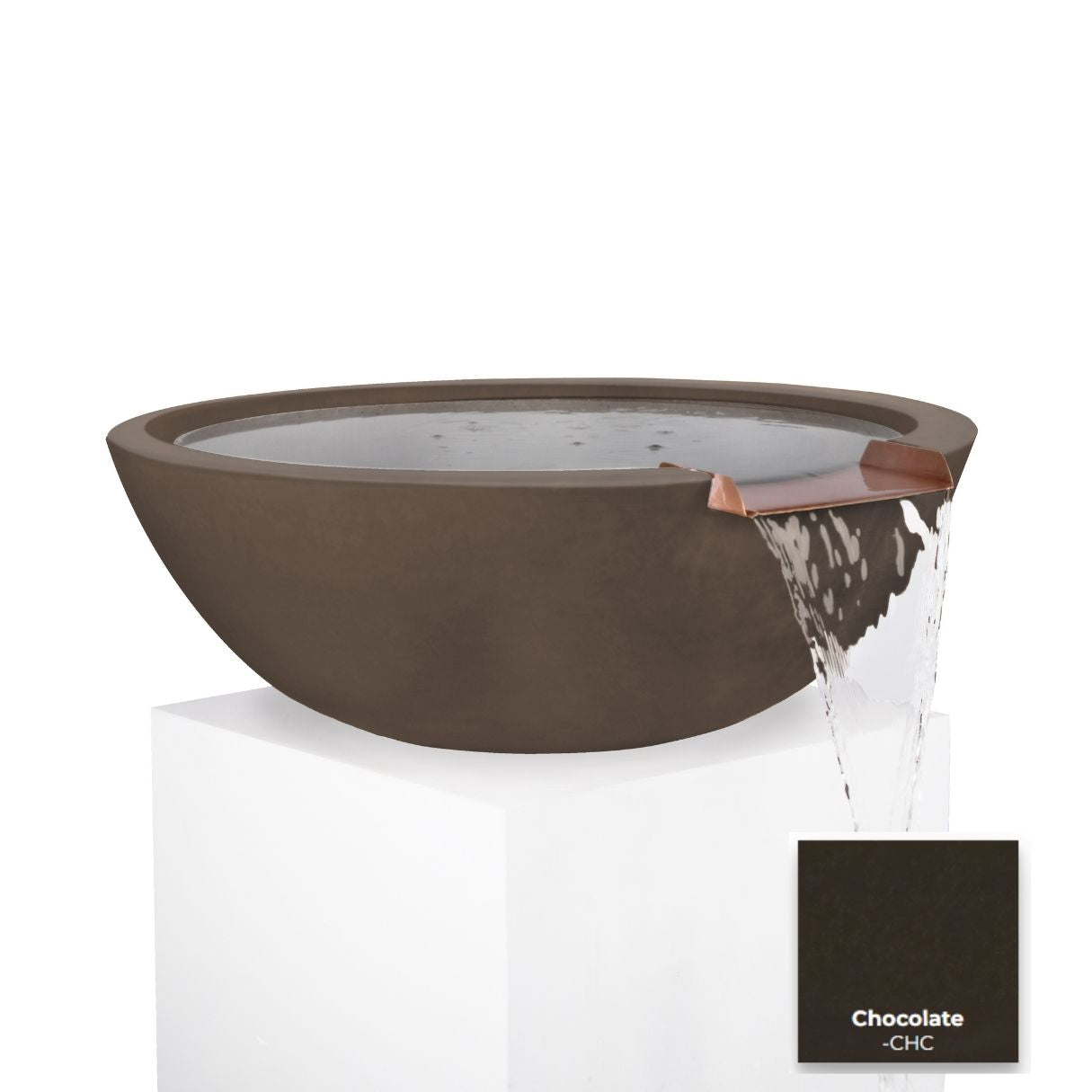 Sedona Concrete Water Bowl by The Outdoor Plus - Free Cover Included