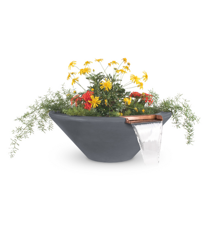 The Outdoor Plus Cazo Concrete Planter Bowl with Water