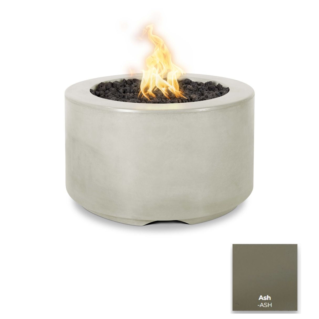 The Outdoor Plus 32" Florence Concrete Fire Pit + Free Cover