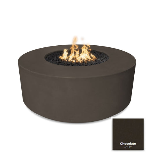 Florence Concrete Fire Pit 54" by The Outdoor Plus - Free Cover Included | American Fire Features