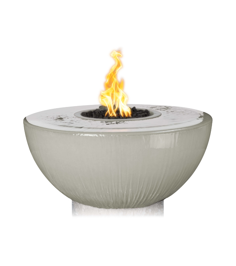 The Outdoor Plus Sedona 360° Concrete Fire & Water Bowl - Free Cover