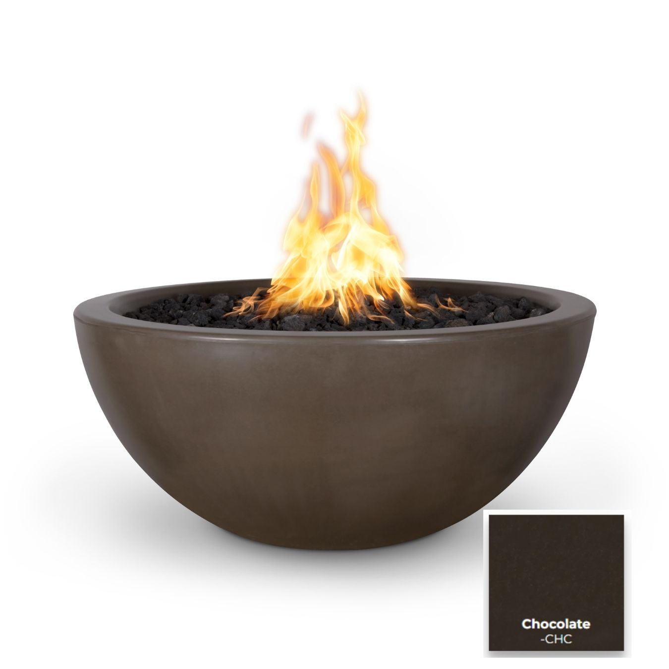 Luna Concrete Fire Pit by The Outdoor Plus - Free Cover Included