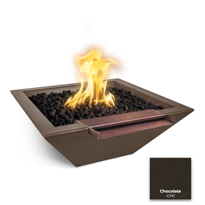 Maya Concrete Fire & Water Bowl - Wide Spill by The Outdoor Plus - Free Cover Included