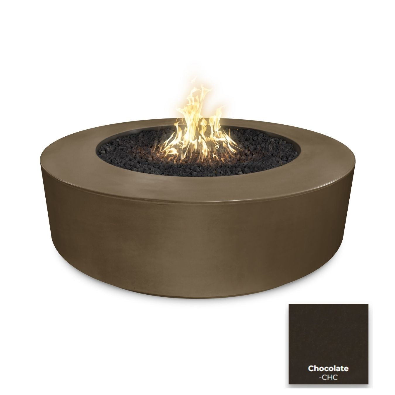 Florence Concrete Fire Pit 72" by The Outdoor Plus - Free Cover Included