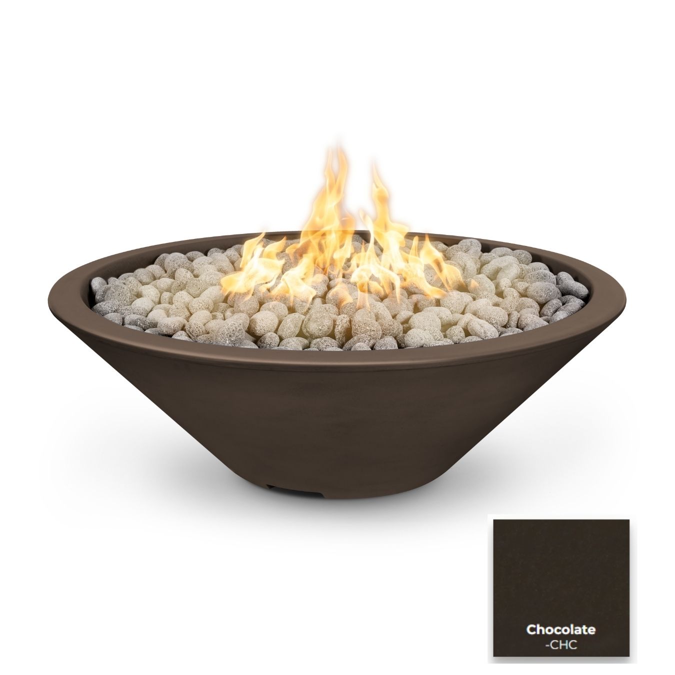 Cazo Concrete Fire Pit Narrow Ledge by The Outdoor Plus - Free Cover Included