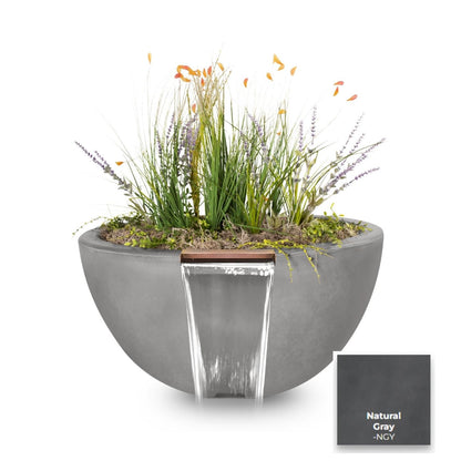 Luna Concrete Planter & Water Bowl by The Outdoor Plus