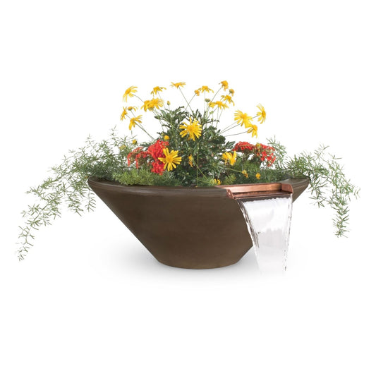 Cazo Concrete Planter Bowl with Water by The Outdoor Plus