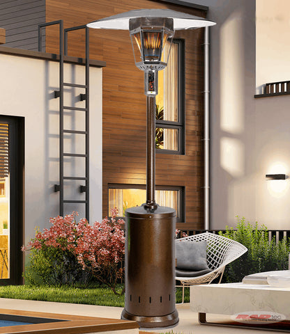 96" Real Flame Natural Gas Patio Heater - Antique Bronze Finish
