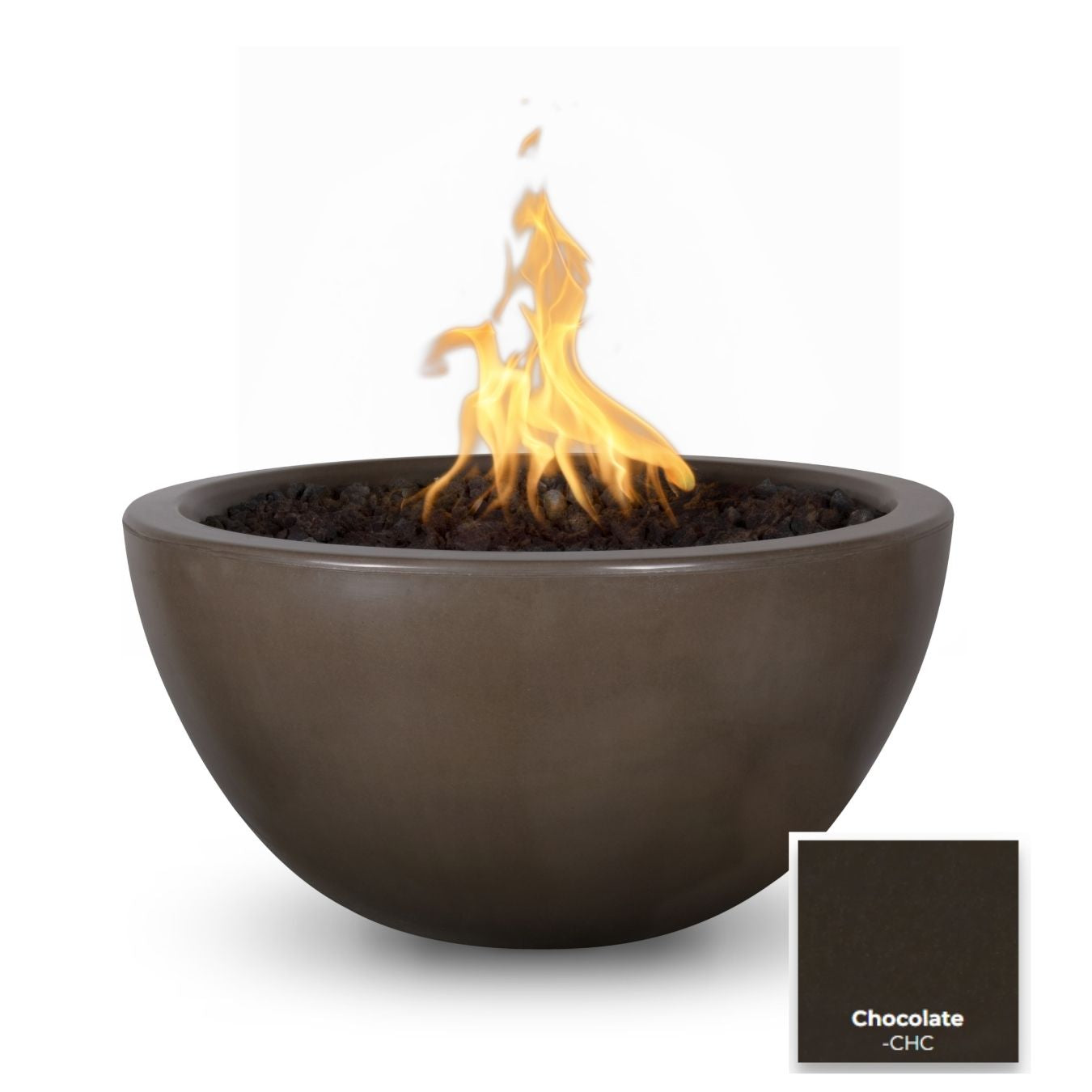 Luna Concrete Fire Bowl by The Outdoor Plus - Free Cover Included