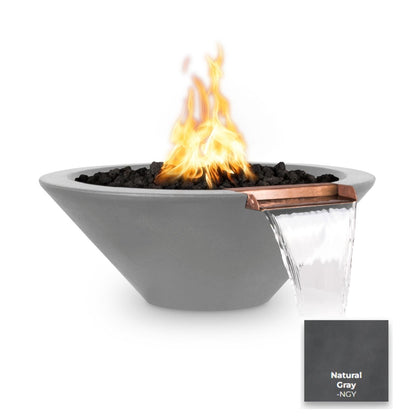 Cazo Concrete Fire & Water Bowl by The Outdoor Plus - Free Cover Included