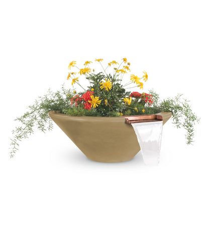 The Outdoor Plus Cazo Concrete Planter Bowl with Water