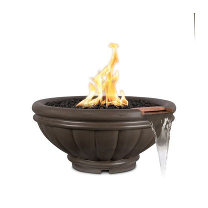 Roma Concrete Fire & Water Bowl by The Outdoor Plus - Free Cover Included