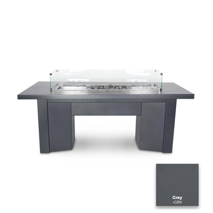 Alameda Powder Coat Steel Fire Table by The Outdoor Plus - Free Cover Included