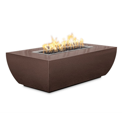 Avalon Linear Metal Fire Pit - 15" Tall by The Outdoor Plus - Free Cover Included