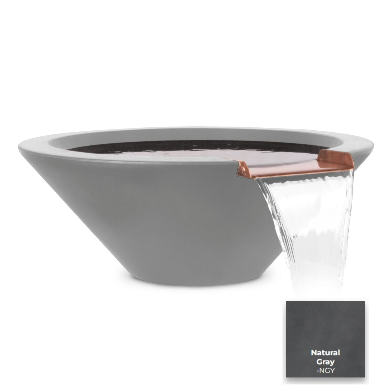 Cazo Concrete Water Bowl by The Outdoor Plus - Free Cover Included