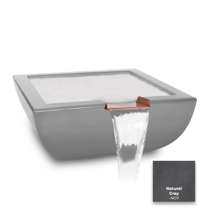 Avalon Concrete Water Bowl by The Outdoor Plus - Free Cover Included