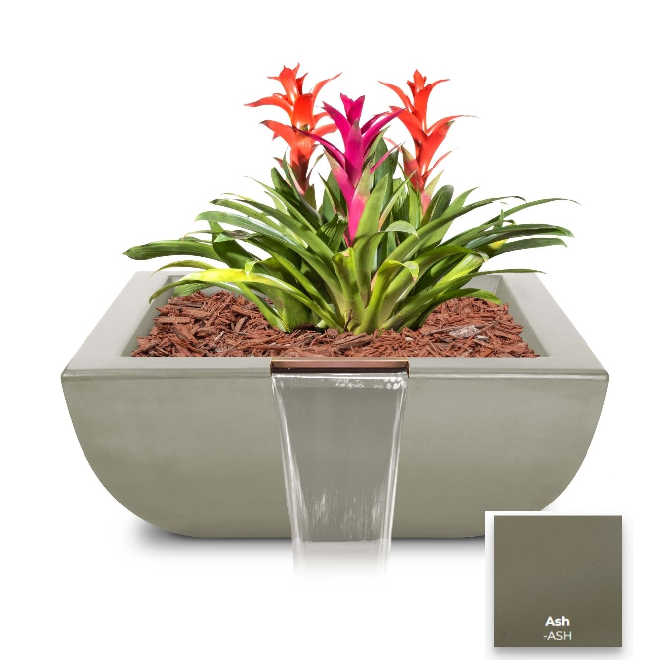 Avalon Concrete Planter & Water Bowl by The Outdoor Plus