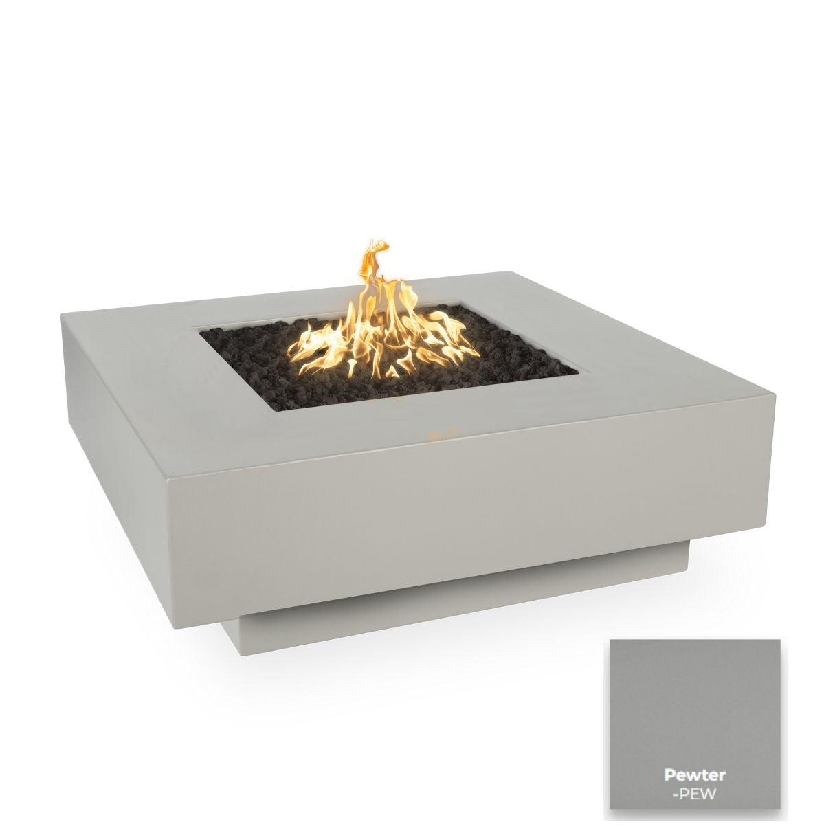 Cabo Square Metal Fire Pit by The Outdoor Plus - Free Cover Included