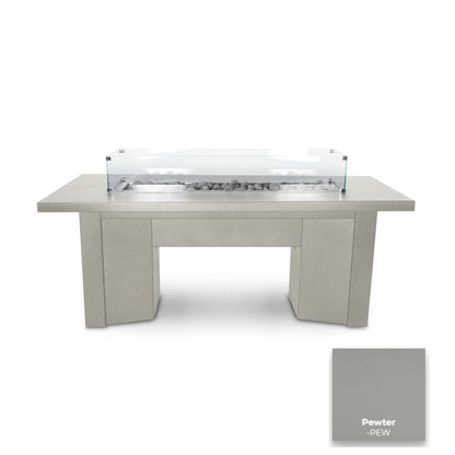 Alameda Powder Coat Steel Fire Table by The Outdoor Plus - Free Cover Included