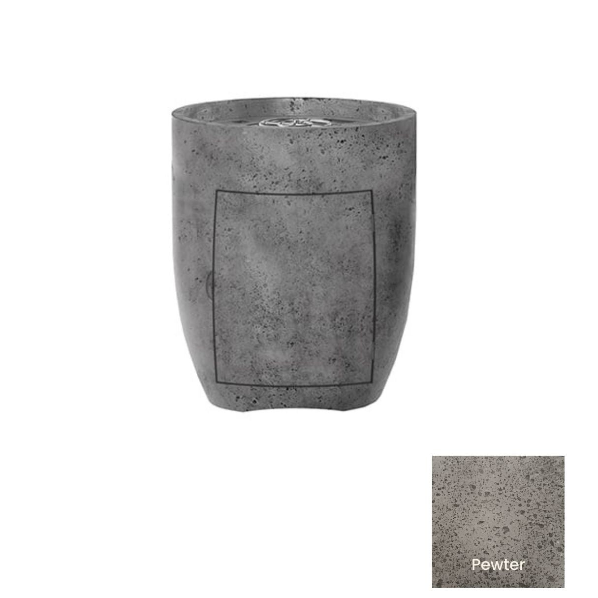 Fire Pedestal 26" Pentola 3 with Tank Access by Prism Hardscapes - Free Cover Included