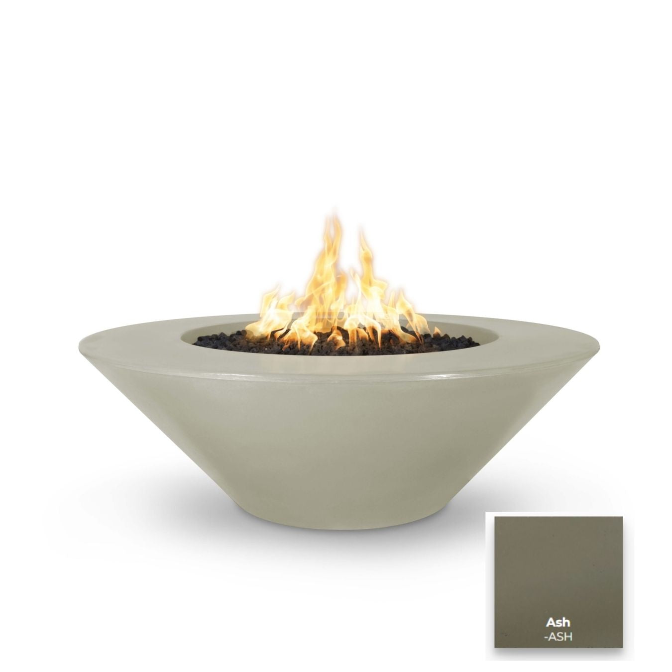 Cazo Concrete Fire Pit Wide Ledge by The Outdoor Plus - Free Cover Included