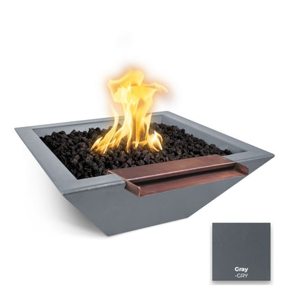 Maya Concrete Fire & Water Bowl - Wide Spill by The Outdoor Plus - Free Cover Included