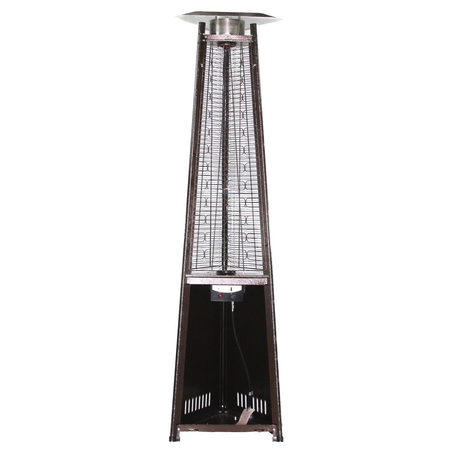 93" Pyramid Flame Propane Patio Heater - Antique Bronze Finish